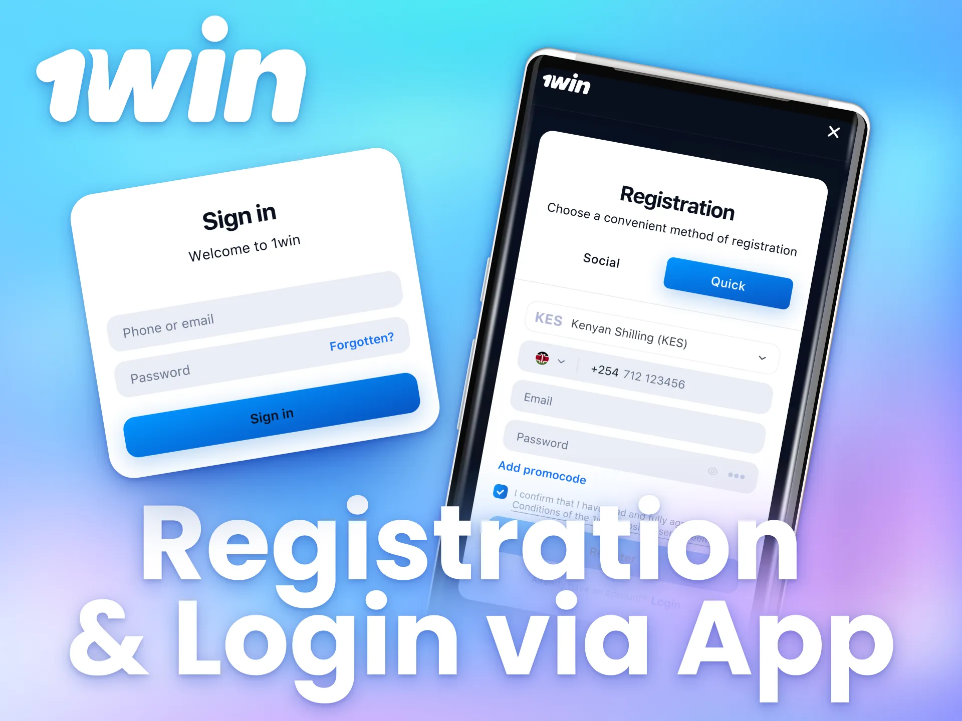 The 1win app makes it simple to sign up and start playing.
