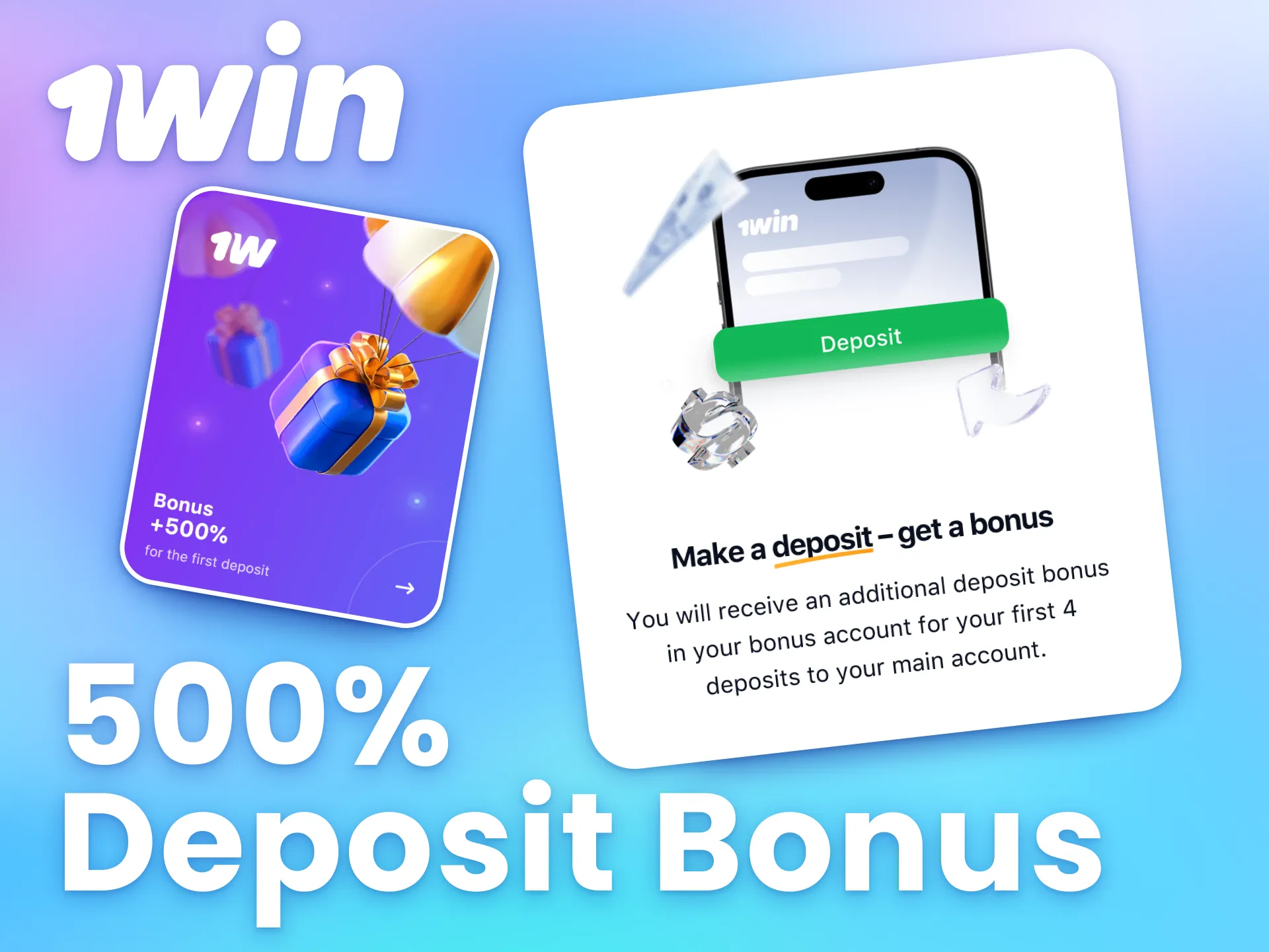 First deposits at 1win come with a generous welcome bonus.