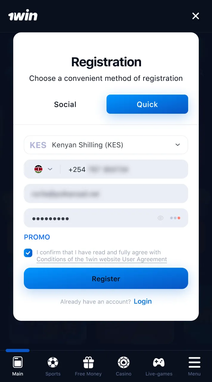 Create an account on 1win to enjoy bonuses.