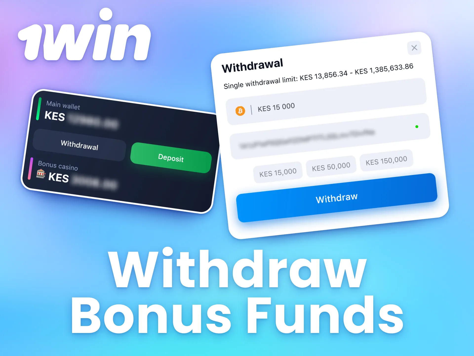 Cash out your bonus rewards from 1win.