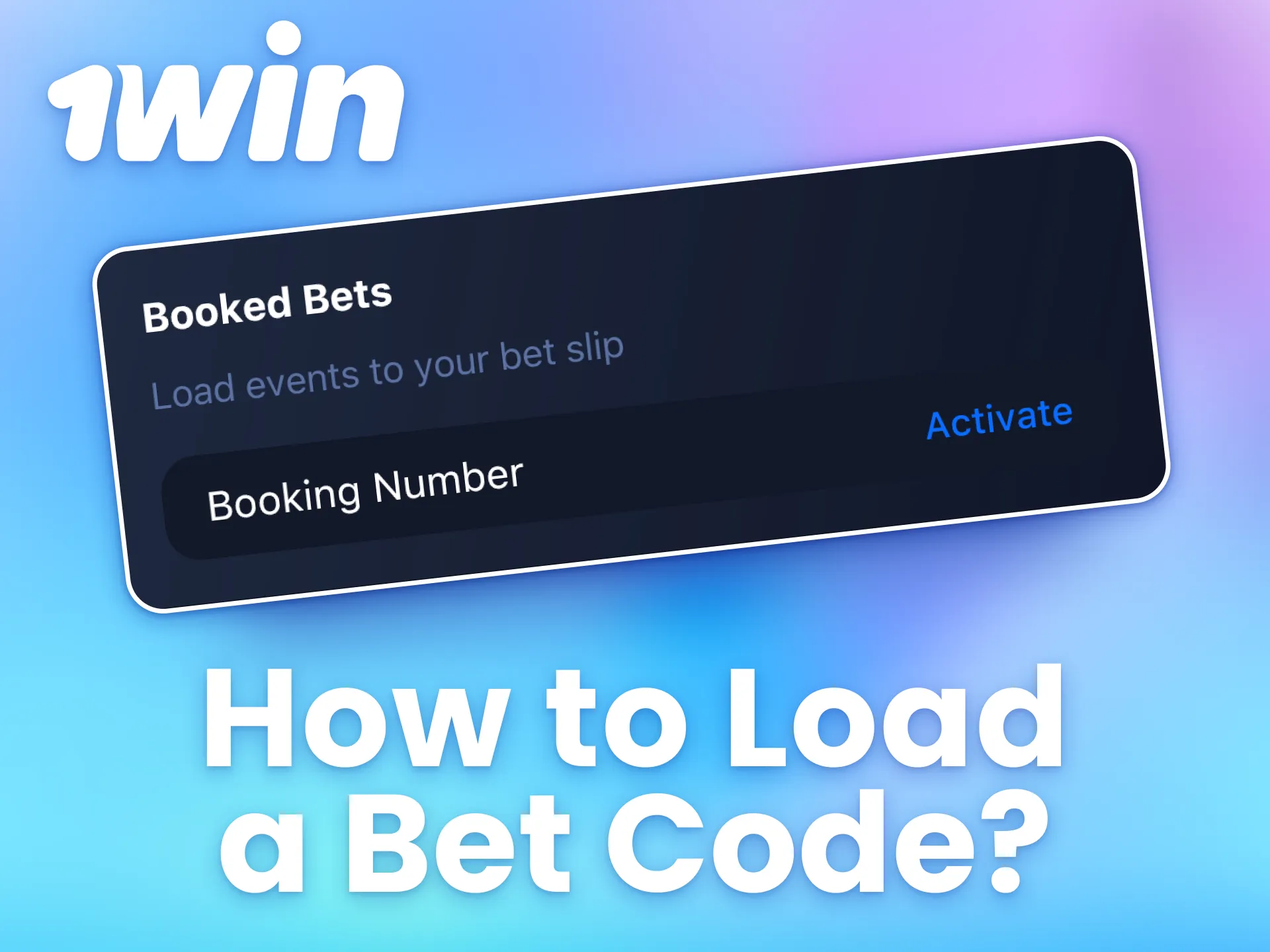 Make use of the bet code loading service at 1win to enhance your betting process.
