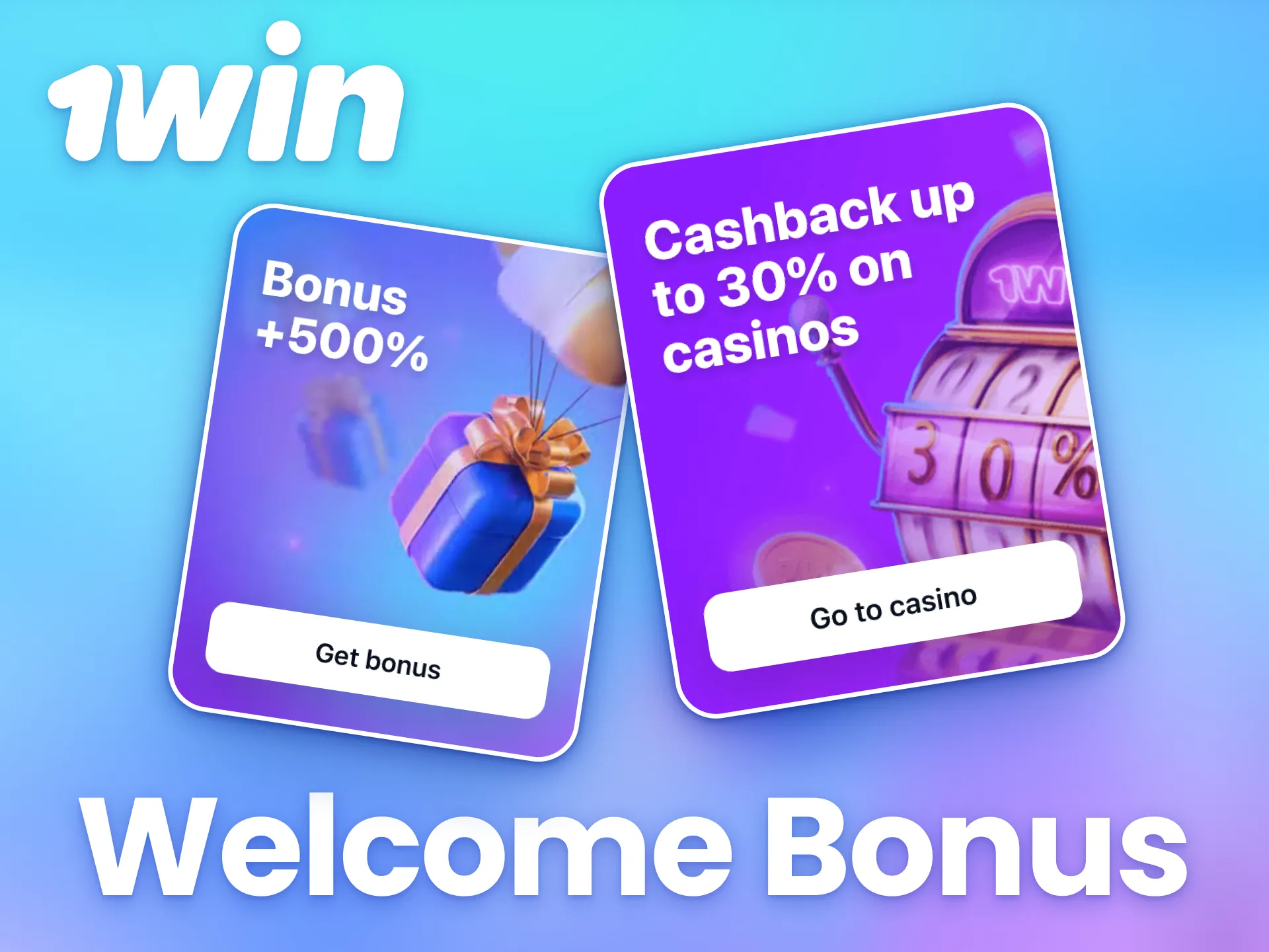 Great welcome bonuses are available for new users at 1win.