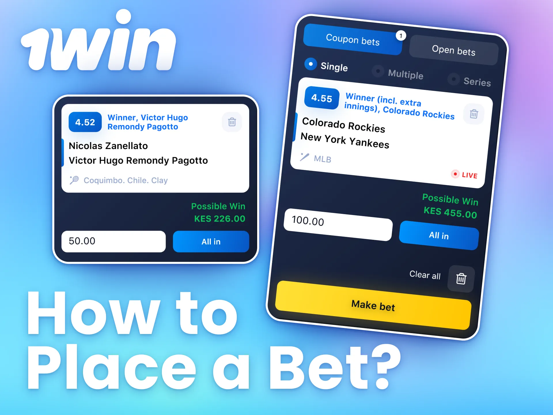 Enjoy betting on popular sports in Kenya with 1win.