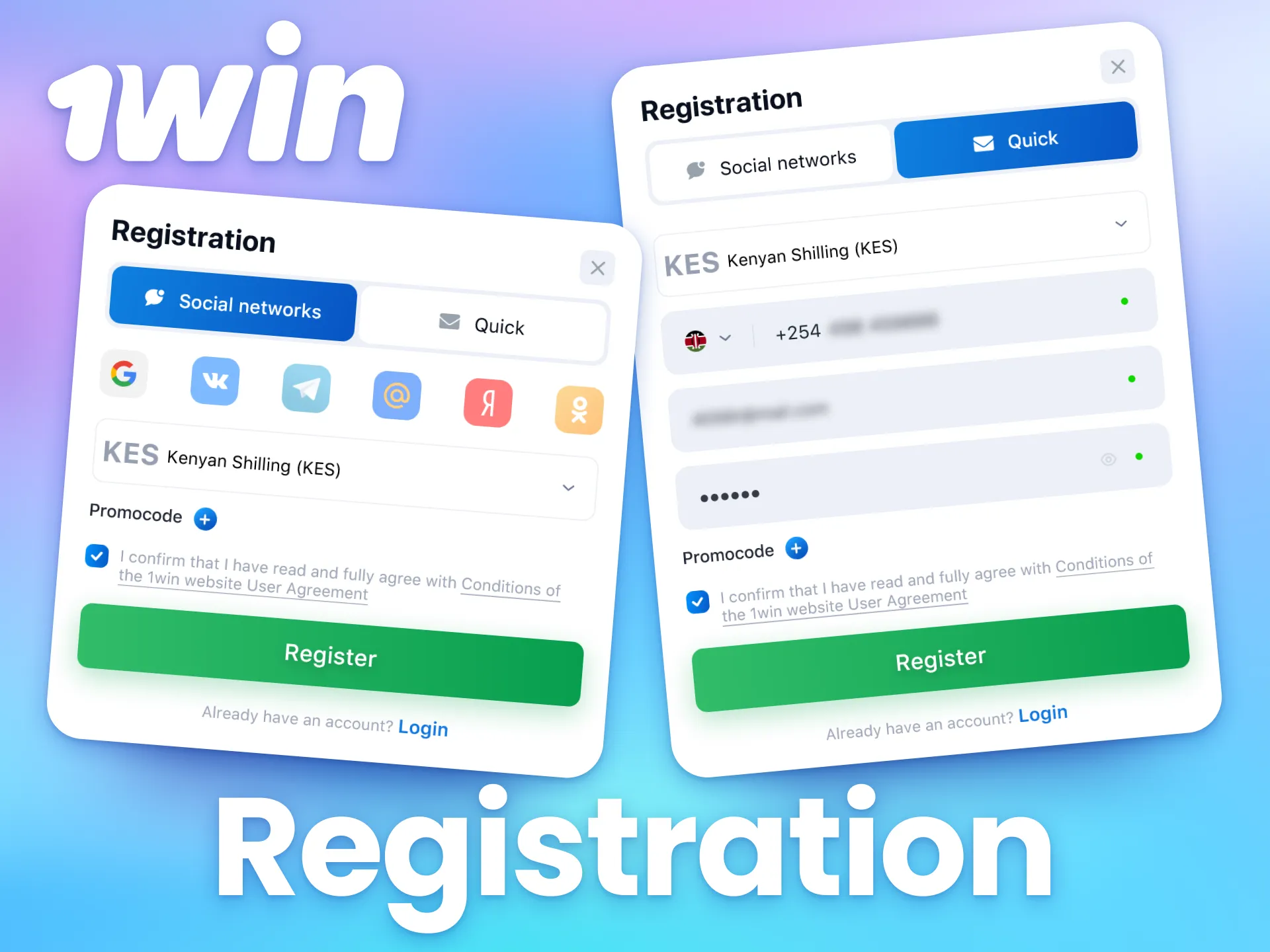Join 1win and start betting on sports in Kenya.