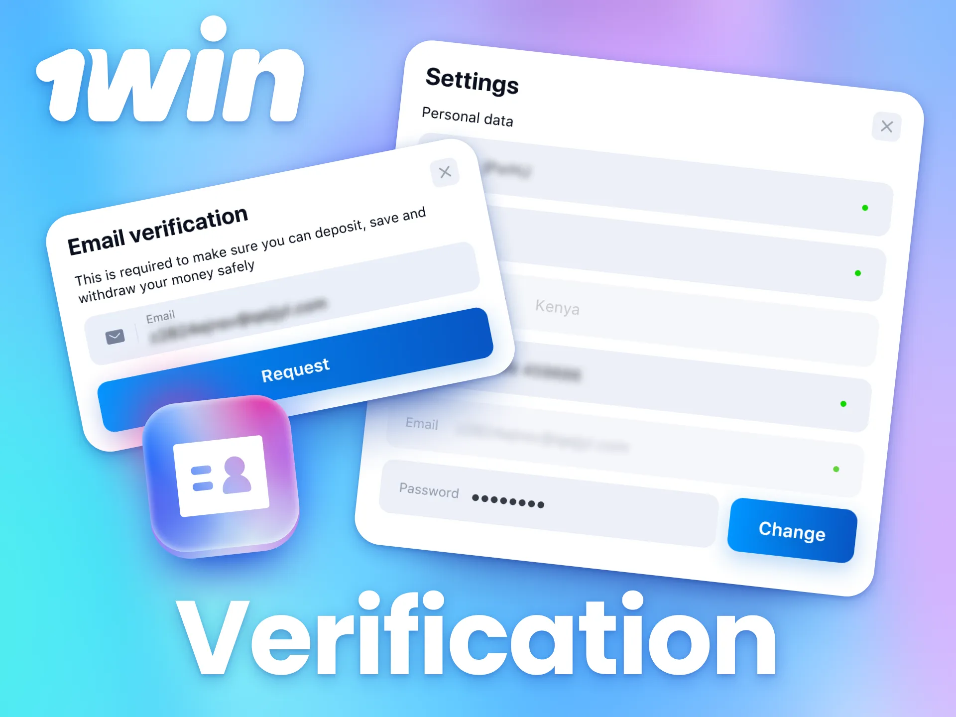 Verify your 1win account to unlock all platform features.