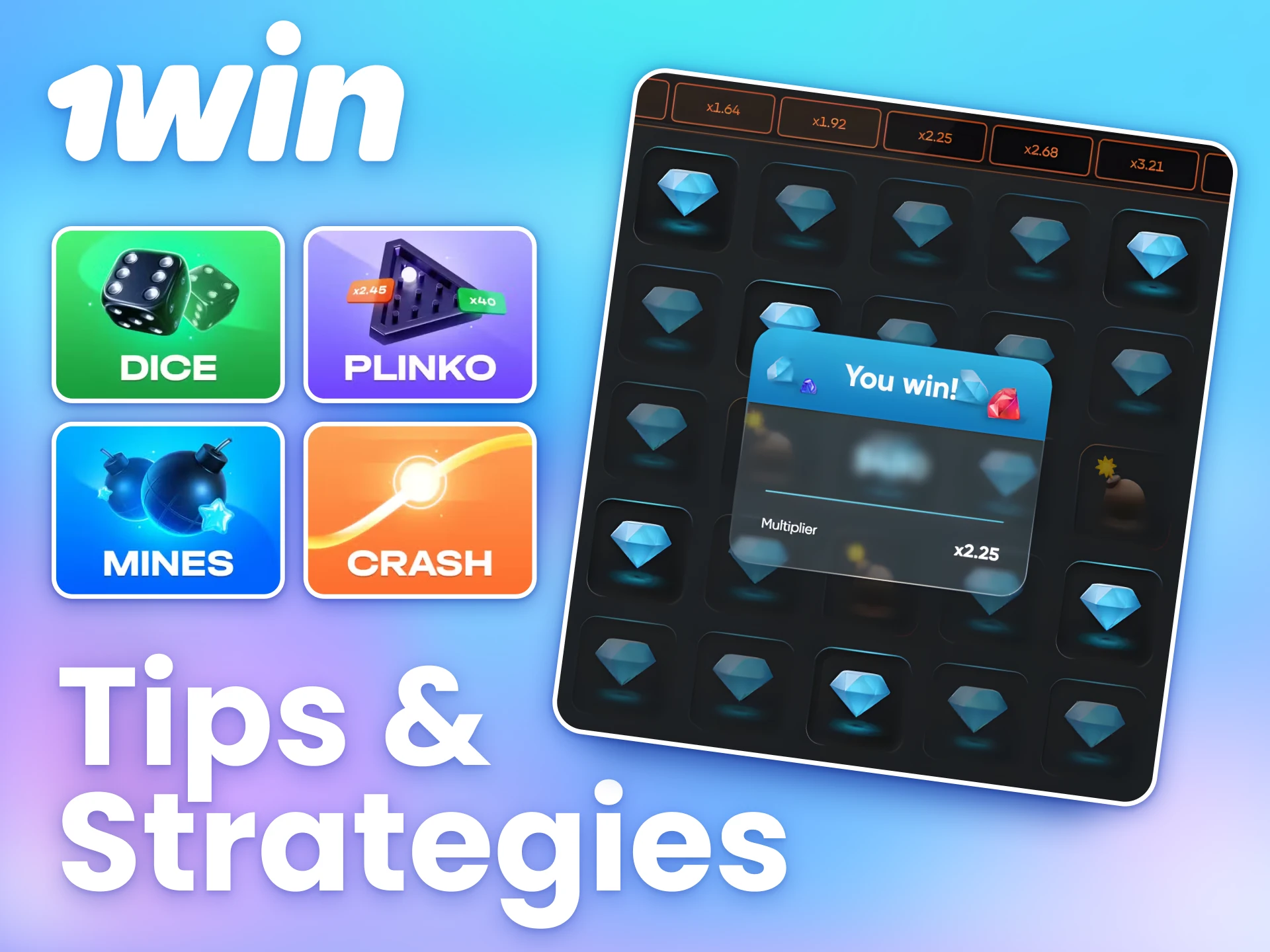 Make smart moves and succeed with 1win quick games.