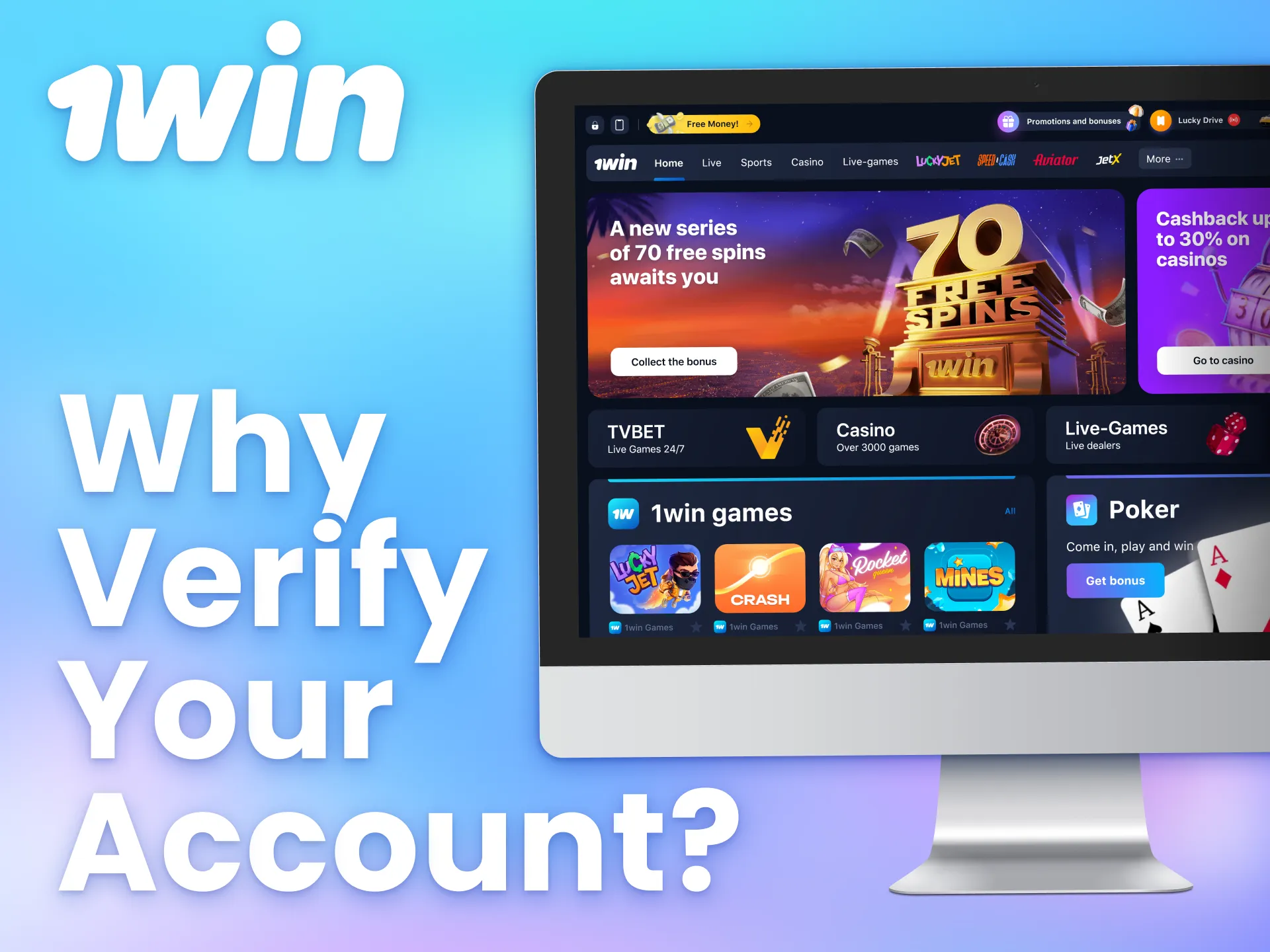 Ensure the safety of your 1win account by completing verification.