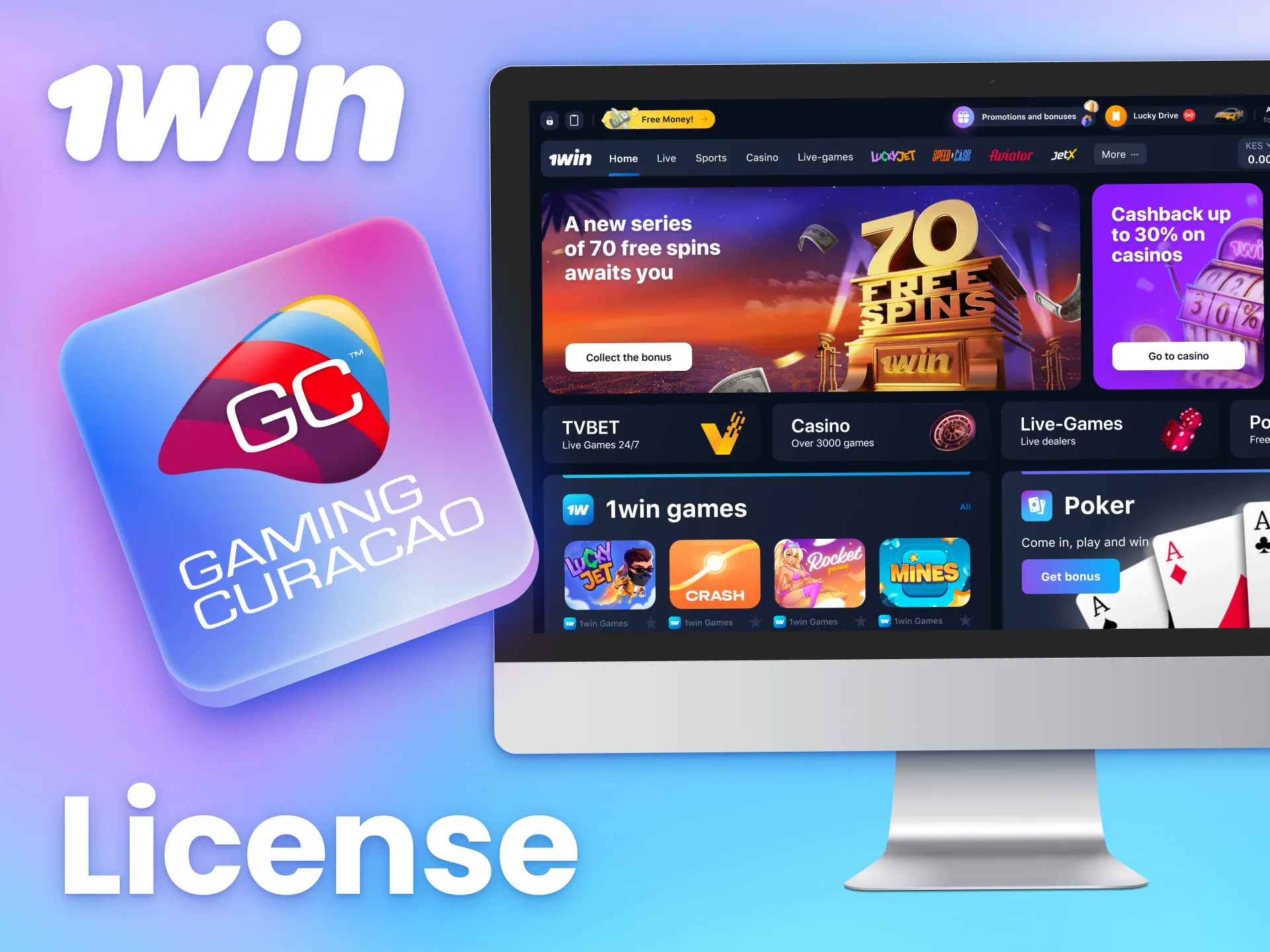 1win holds an official license to operate as an online casino and betting platform in Kenya.