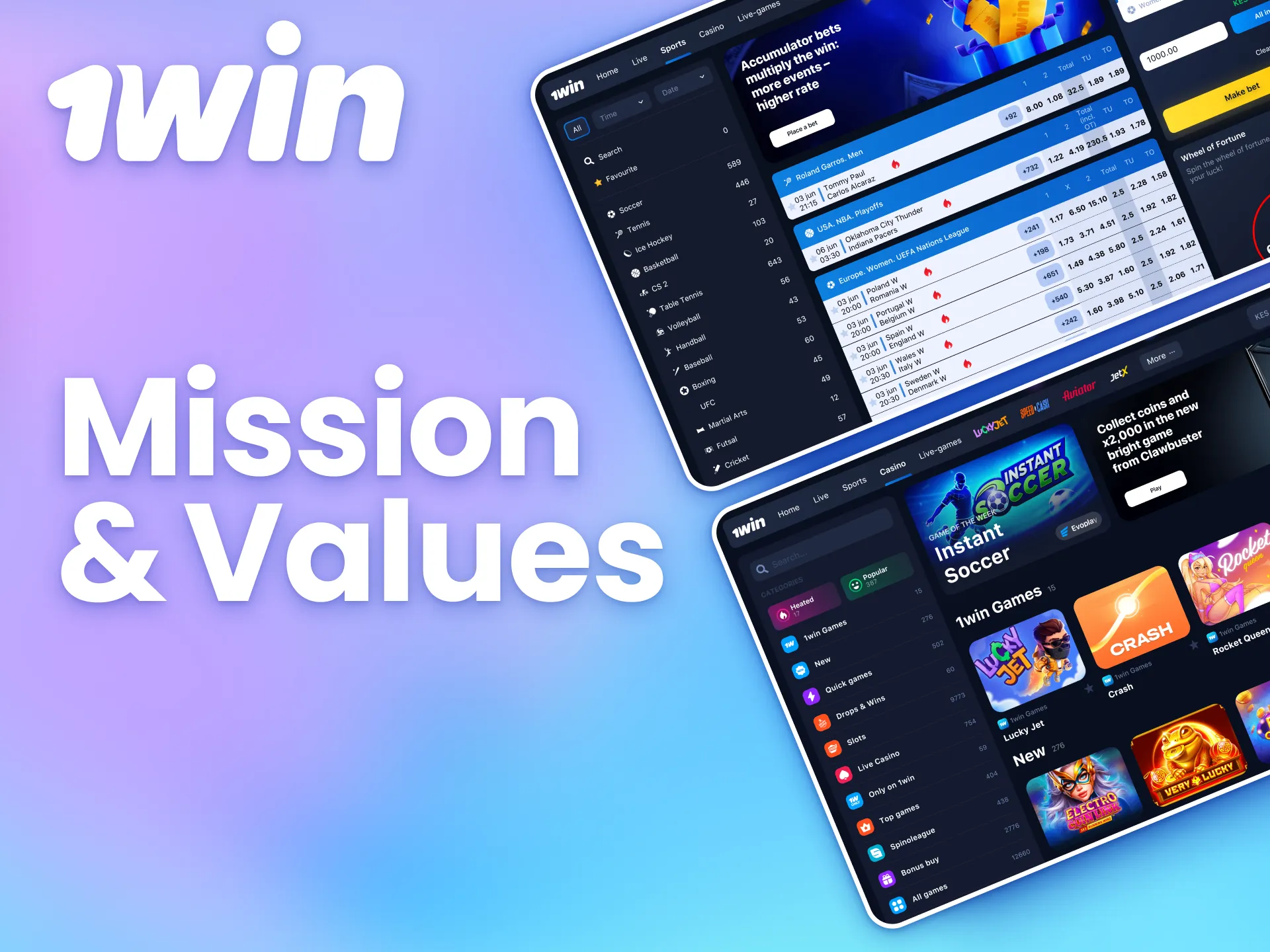 The mission of 1win is to create a trustworthy environment where users can enjoy gaming and betting safely.