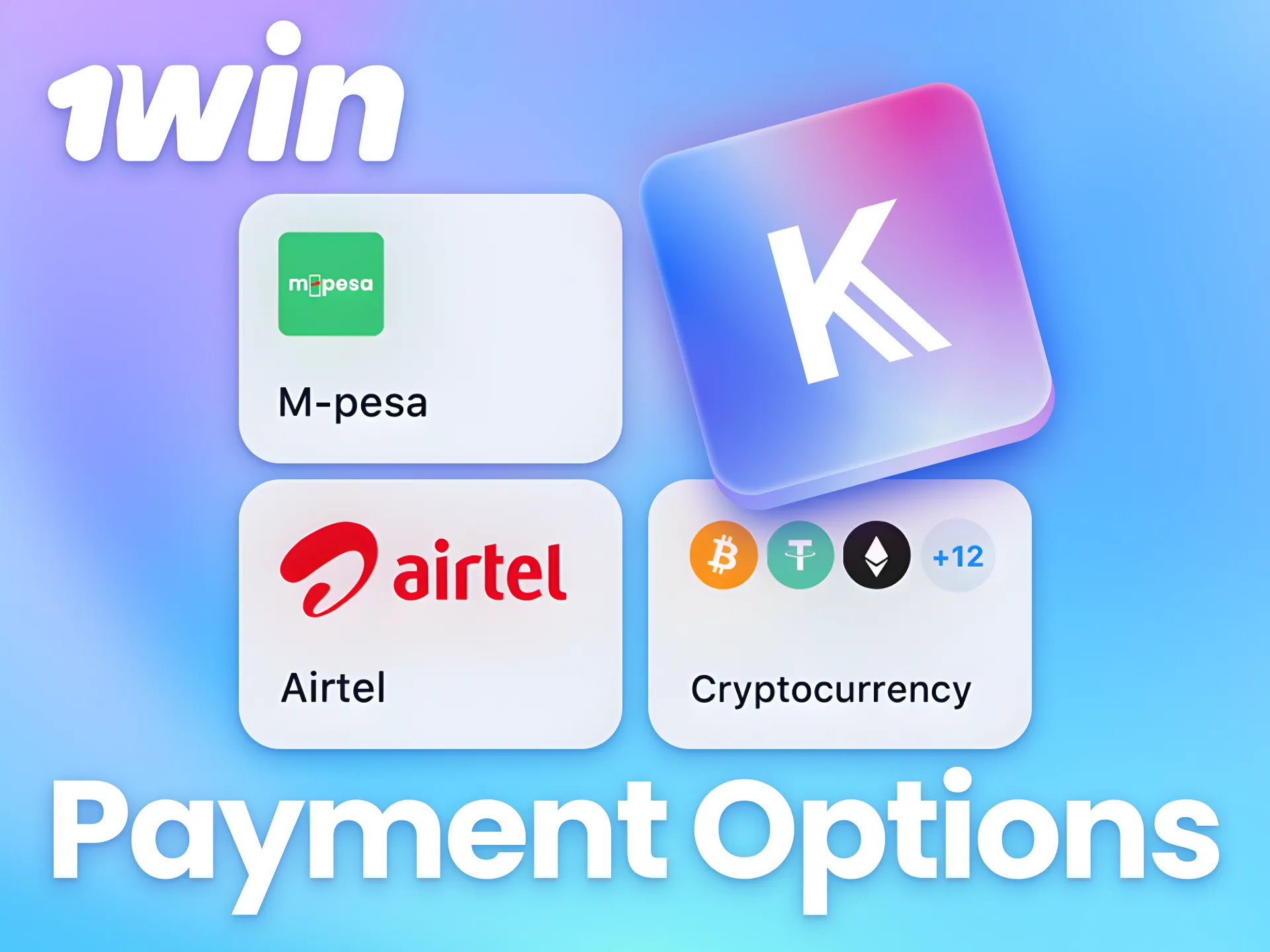 1win offers the most popular payment options used in Kenya.