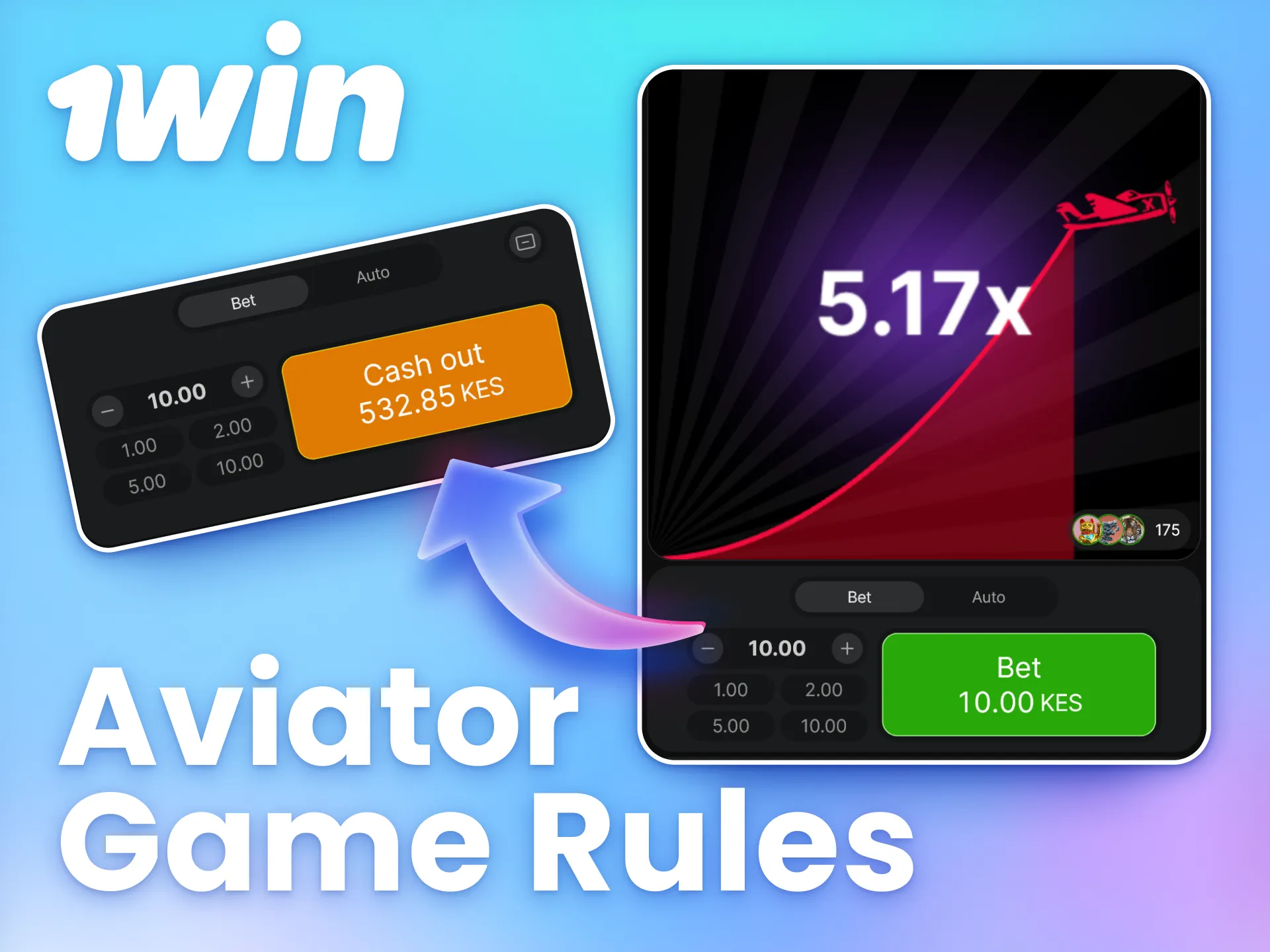 Master the rules to play the Aviator crash game at 1win.