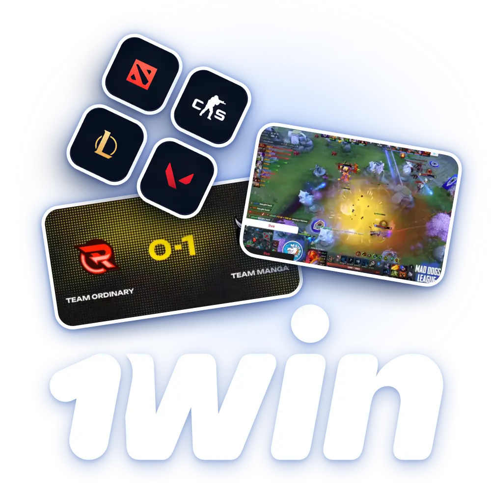Place bets on your favorite esports teams and events with 1win.