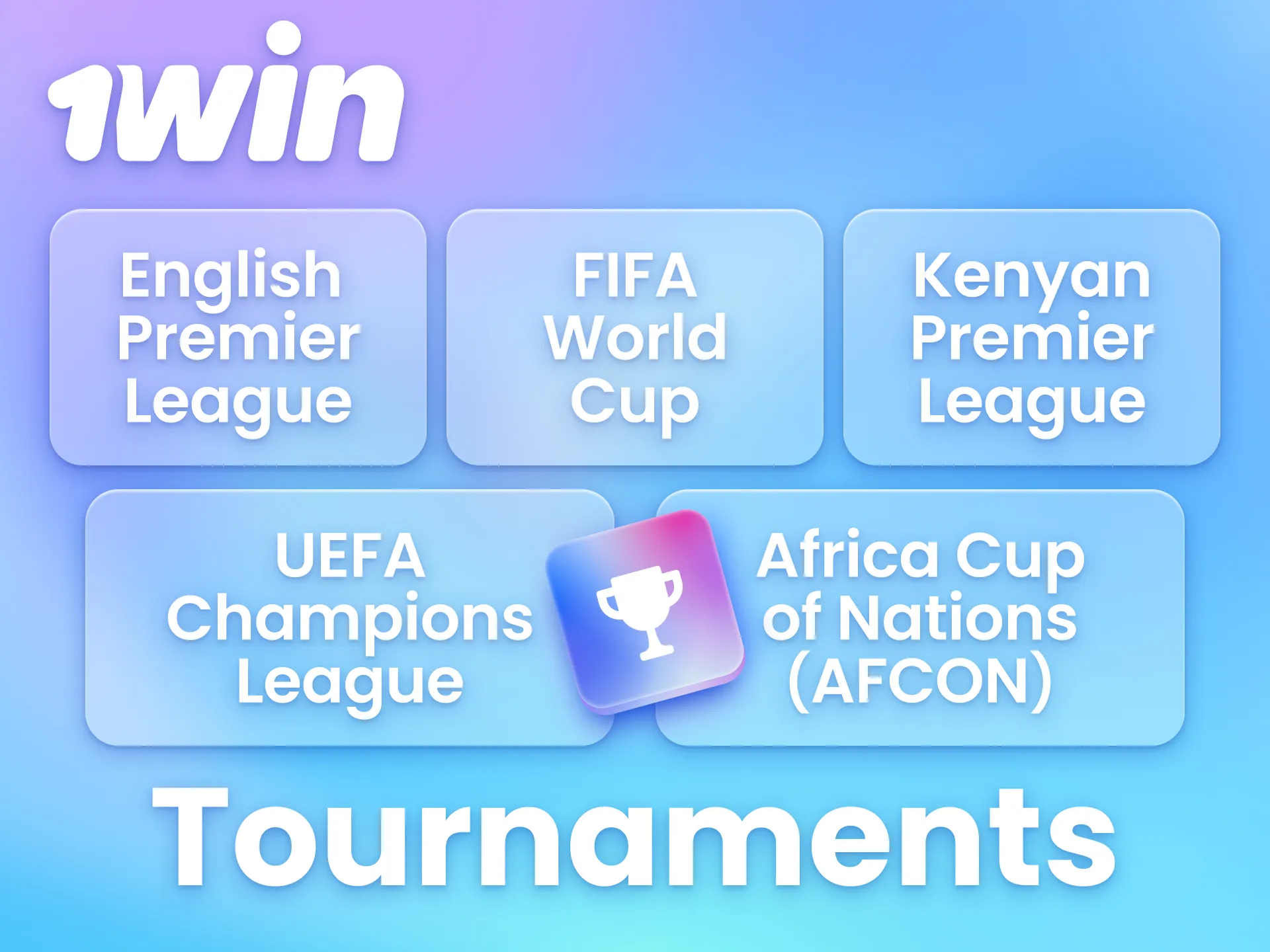 Place bets on both local Kenyan and international football tournaments via 1win.