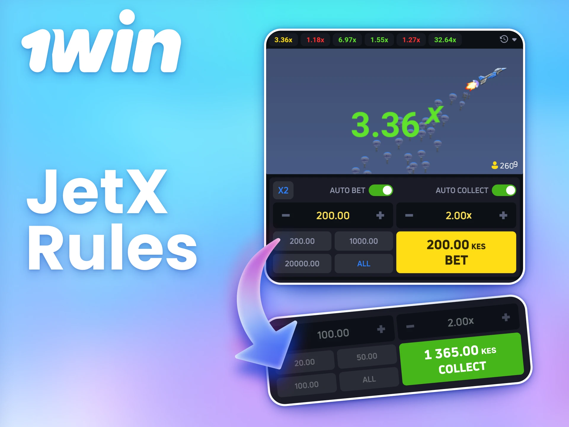 Understand the rules to increase your chances of winning at JetX on 1win.