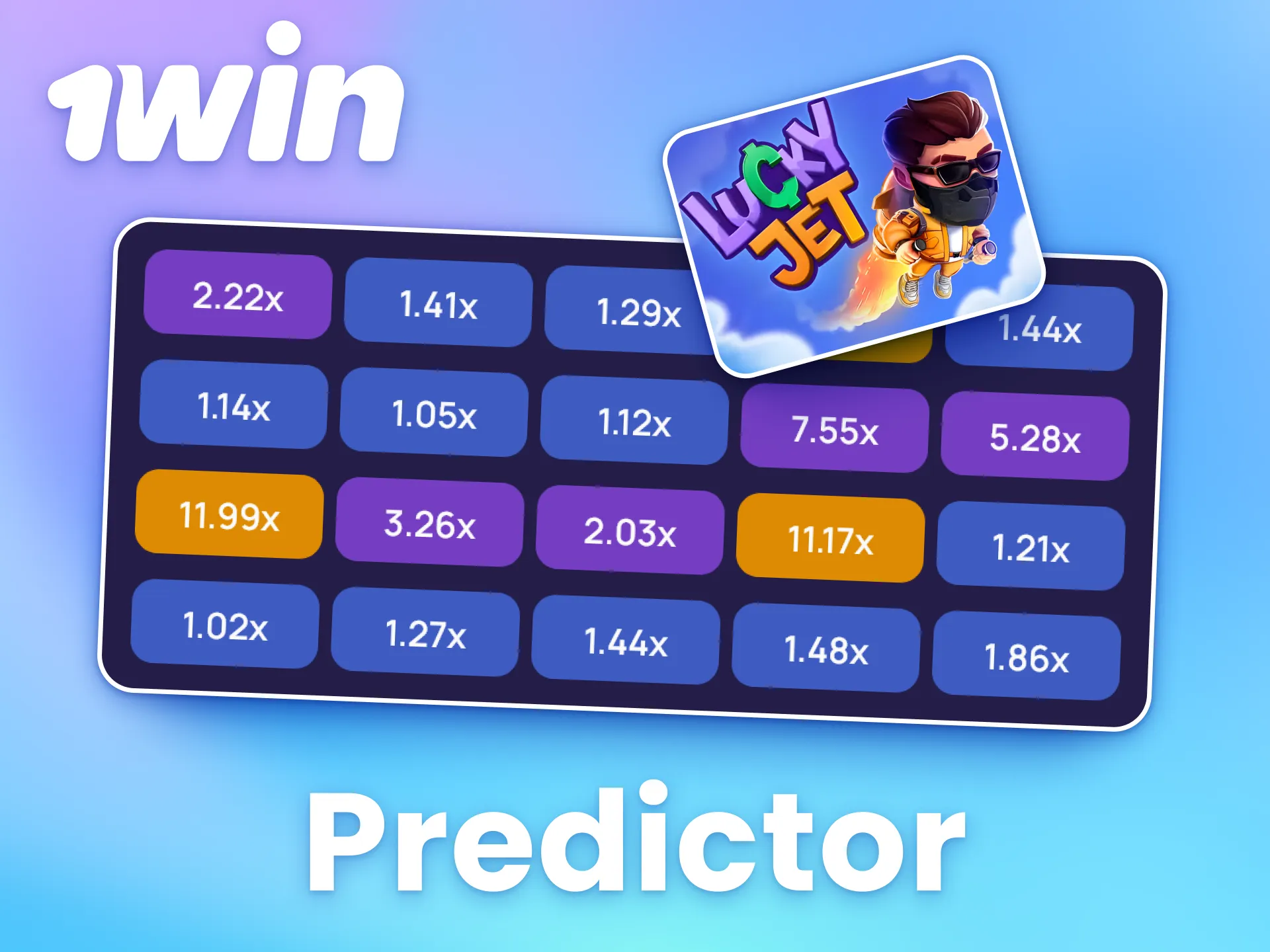 You can use predictors to enhance your Lucky Jet gameplay at 1win.