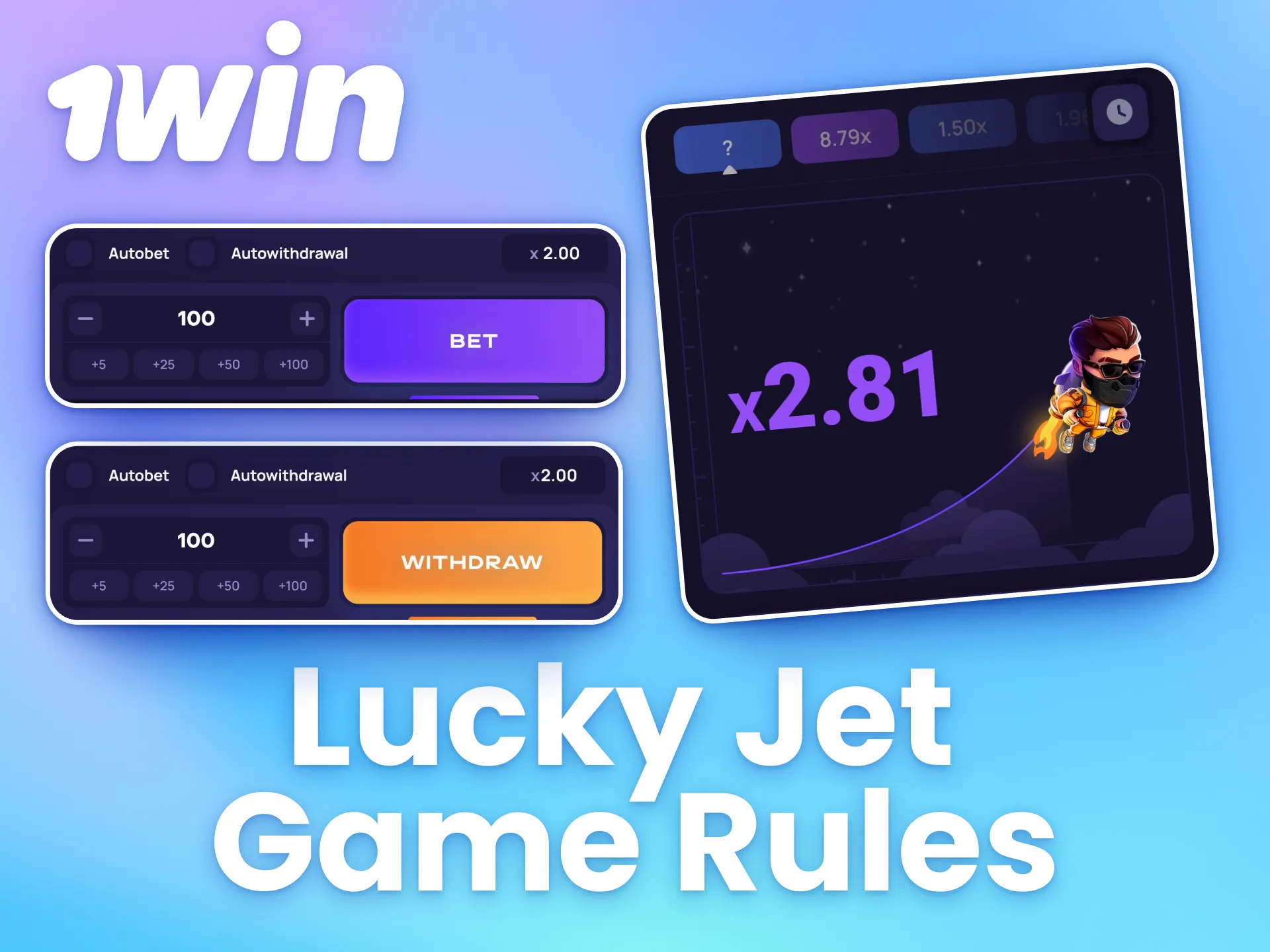 Find out the rules of Lucky Jet and how to play at 1win.