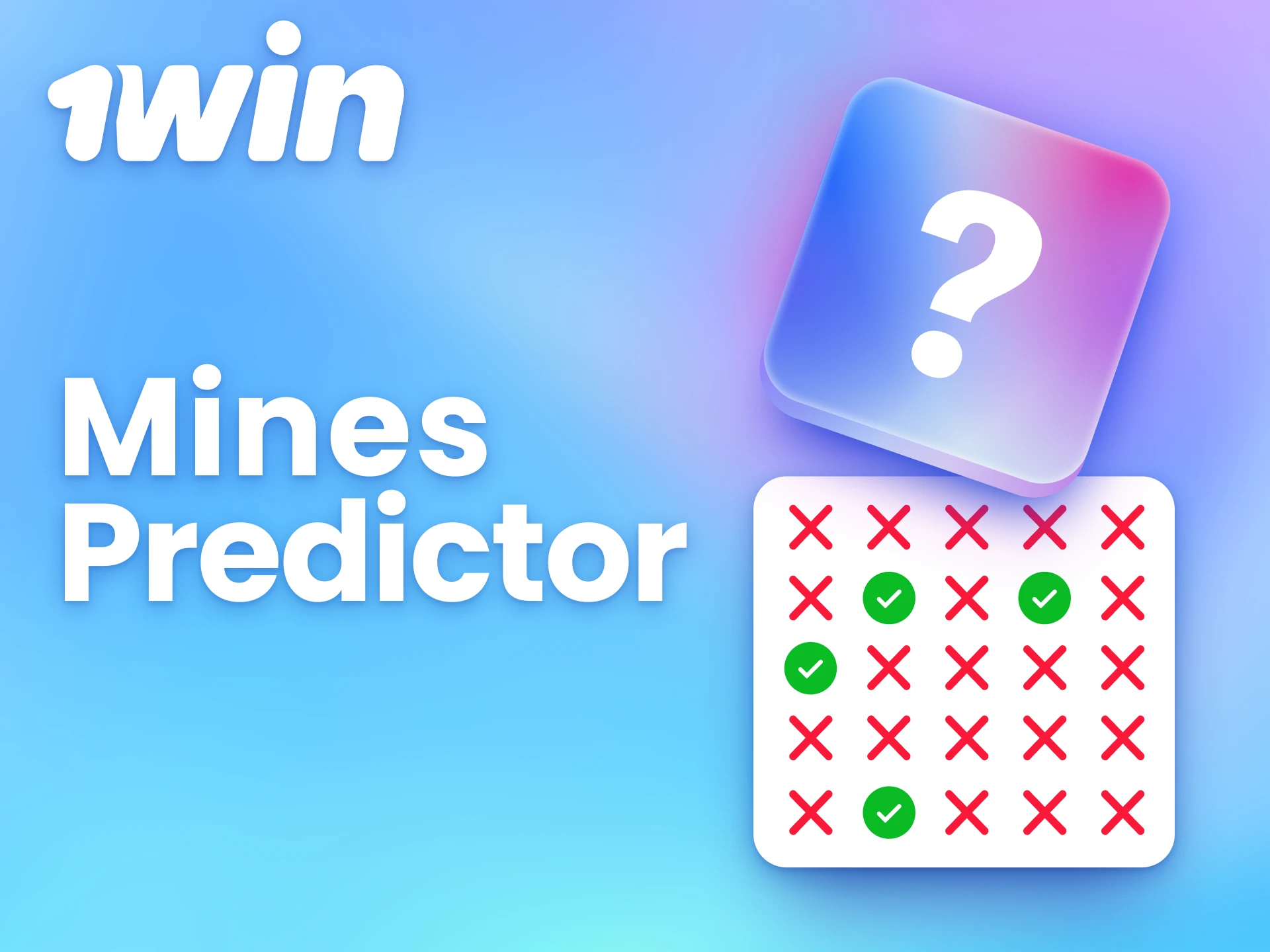 You can use third-party predictors for 1win Mines to improve your winning potential.