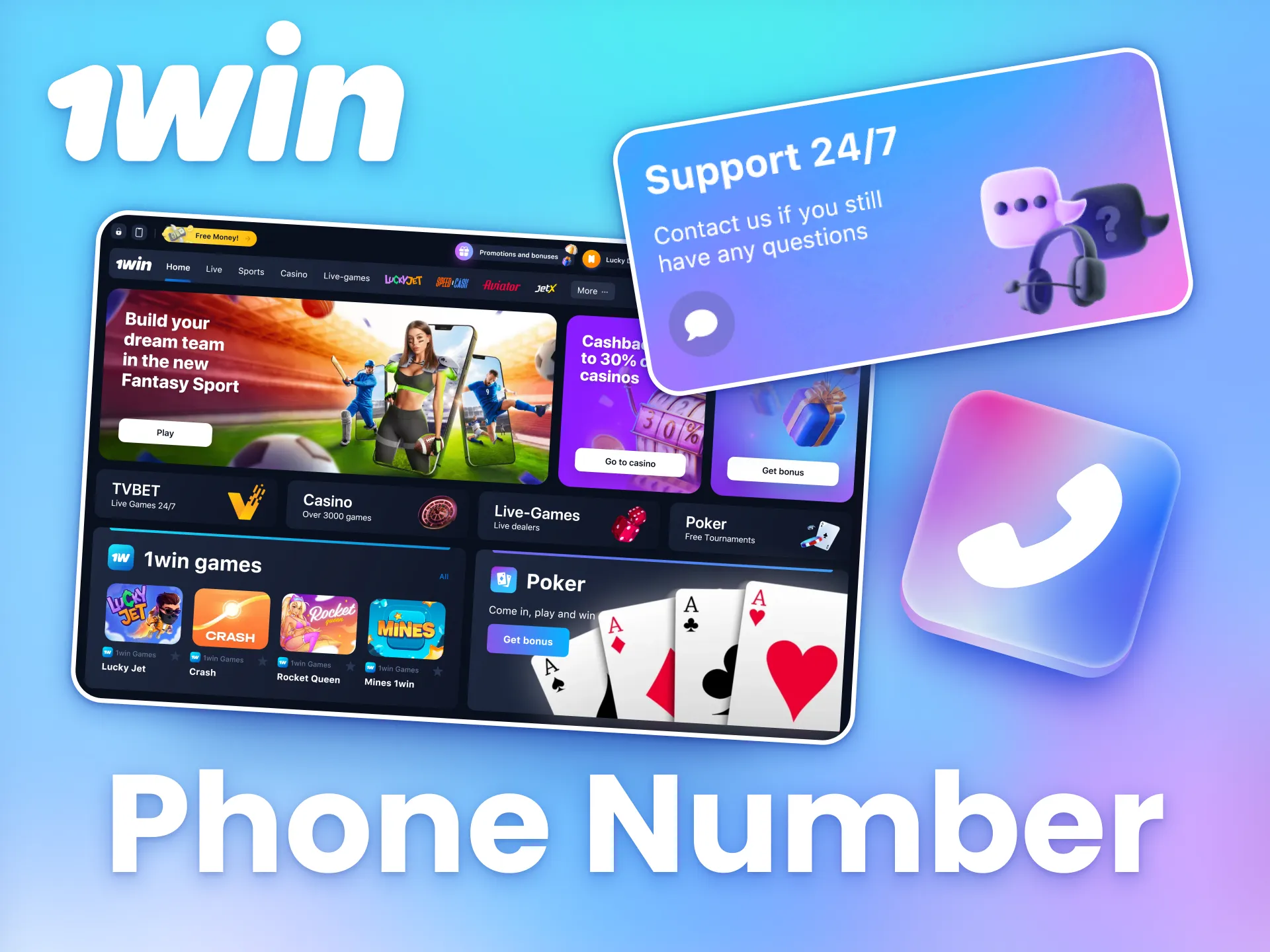 Reach out to 1win support via their dedicated phone number for help in Kenya.