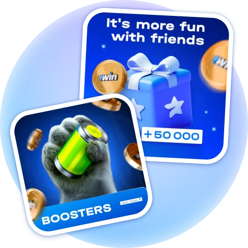 Enjoy early feature access as a 1win token holder.
