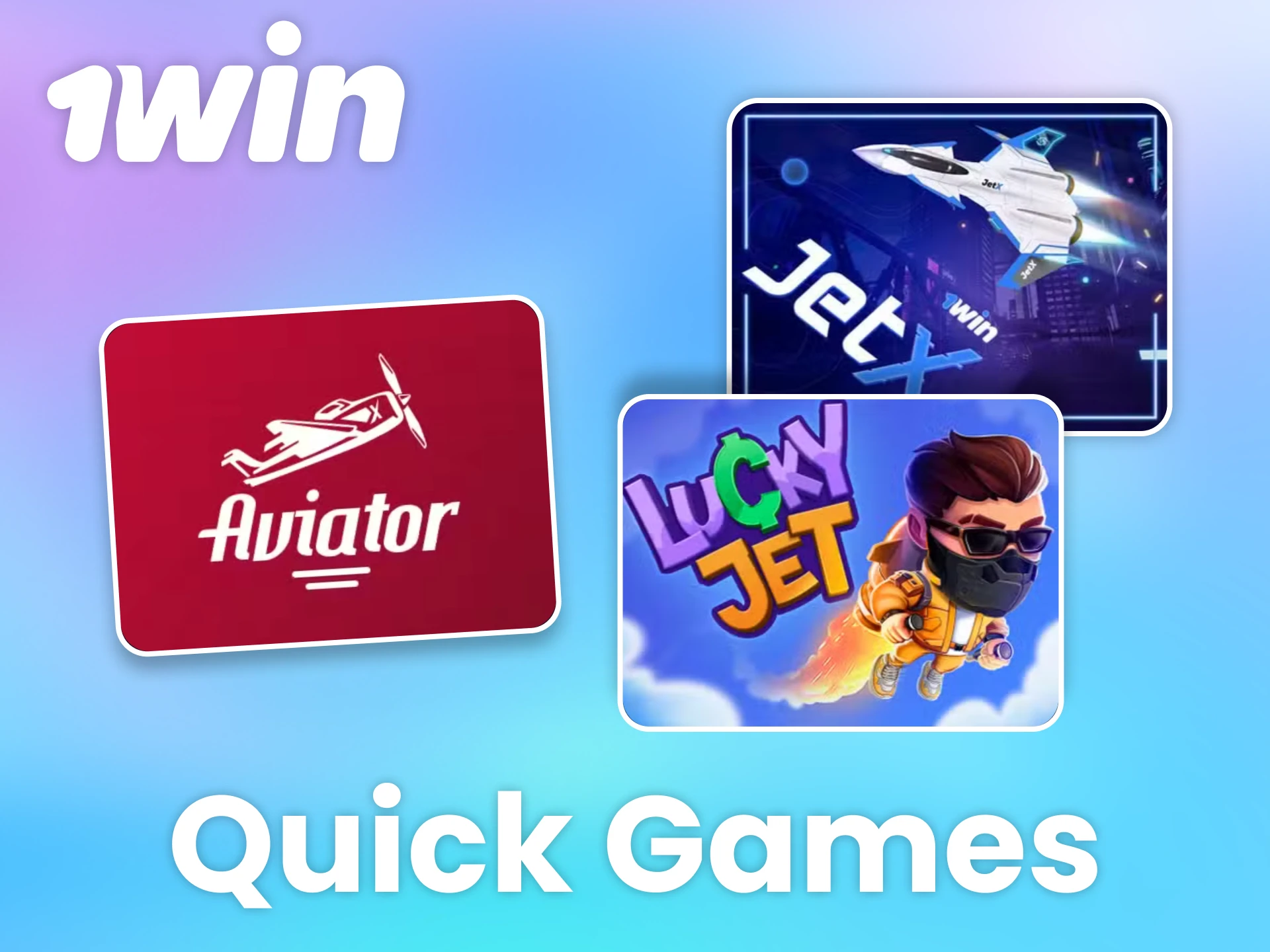 Try yourself in quick games at 1win casino platform.