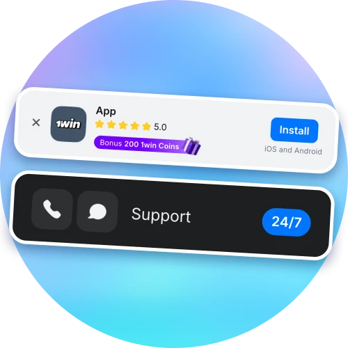 Get full functionality on Android and iOS help with 1win app.