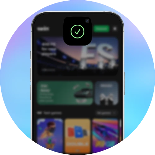 You can protect your 1win account with biometrics.