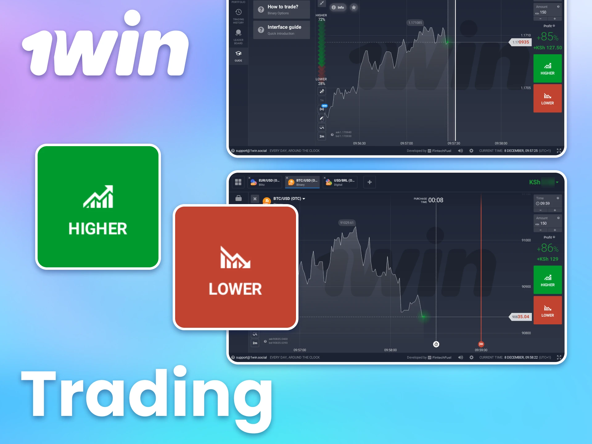 You can learn how to do trading on 1win platform.