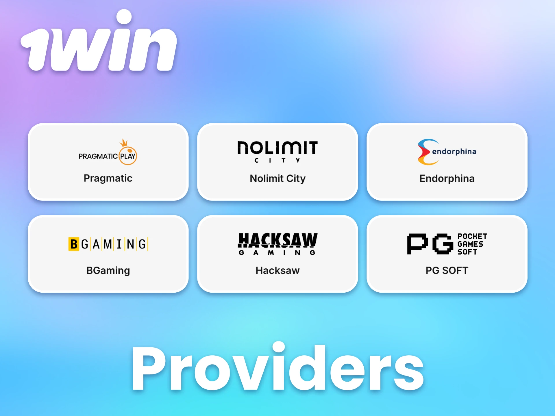 1win works only with trusted slot game providers.