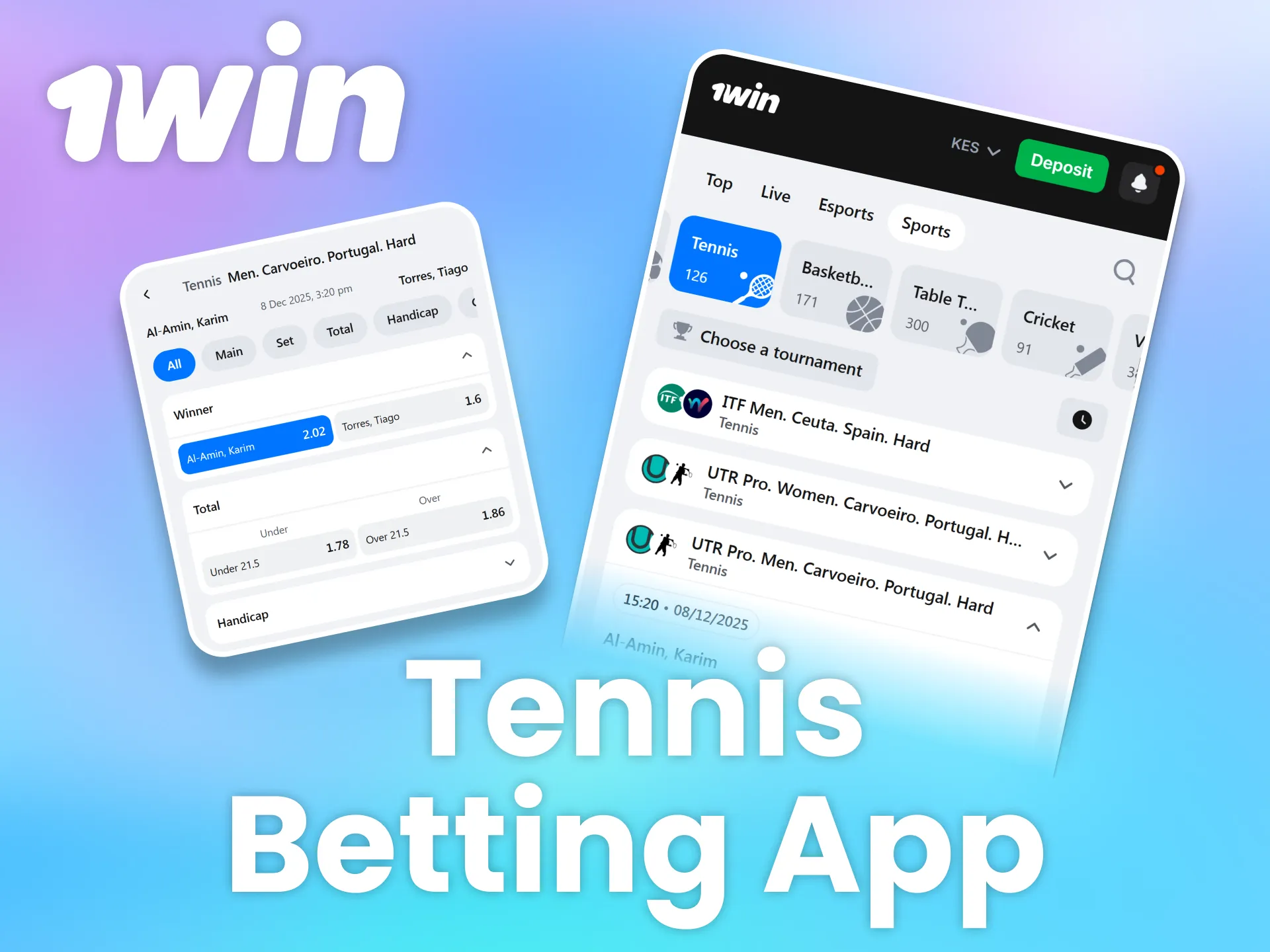 Use the 1win Android app or PWA to access all tennis markets, live odds, and stats tracking on your mobile device.