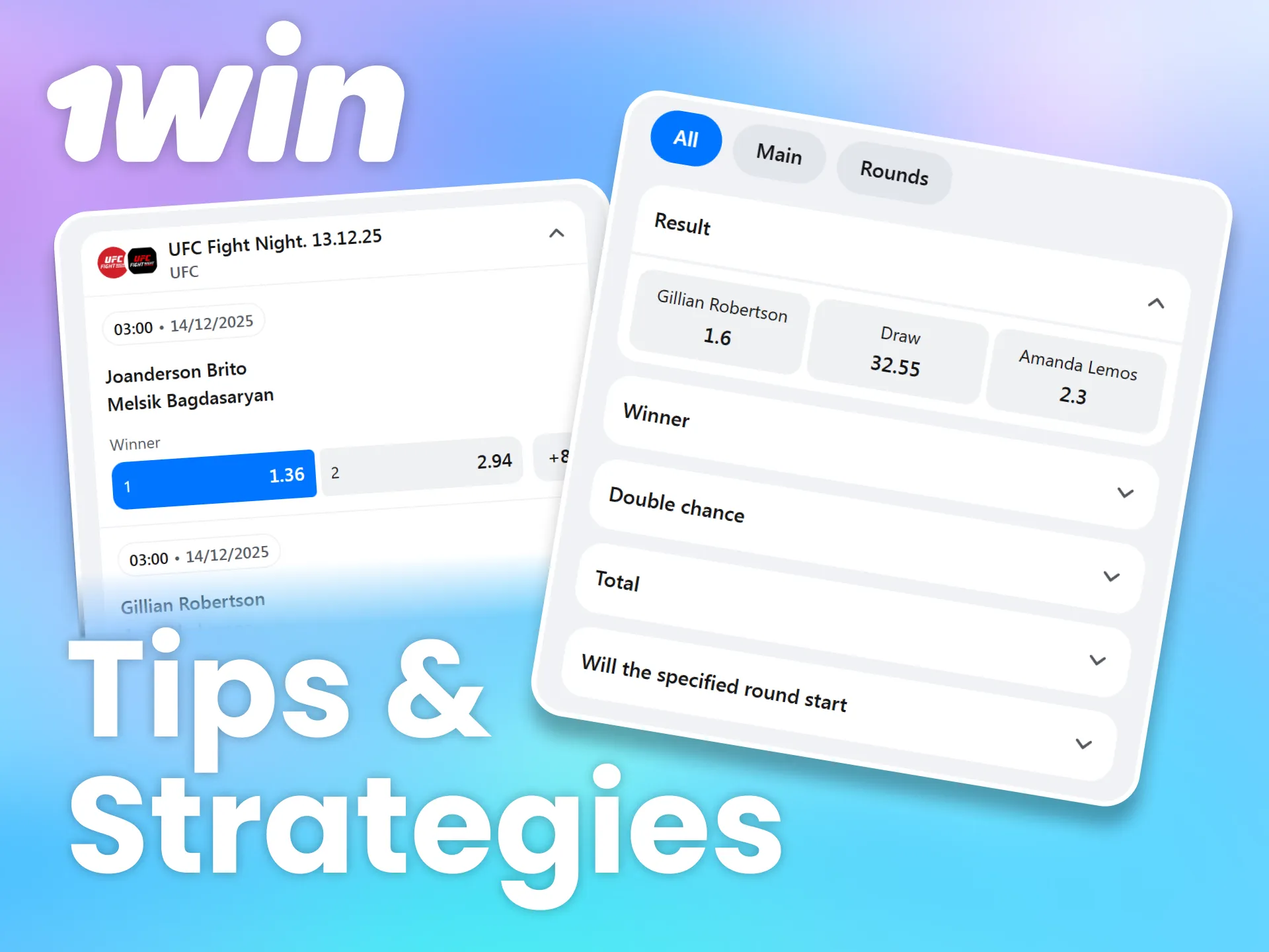 Improve your 1win UFC bets by examining fighter statistics, viewing recent bouts, and tracking weight reduction data.
